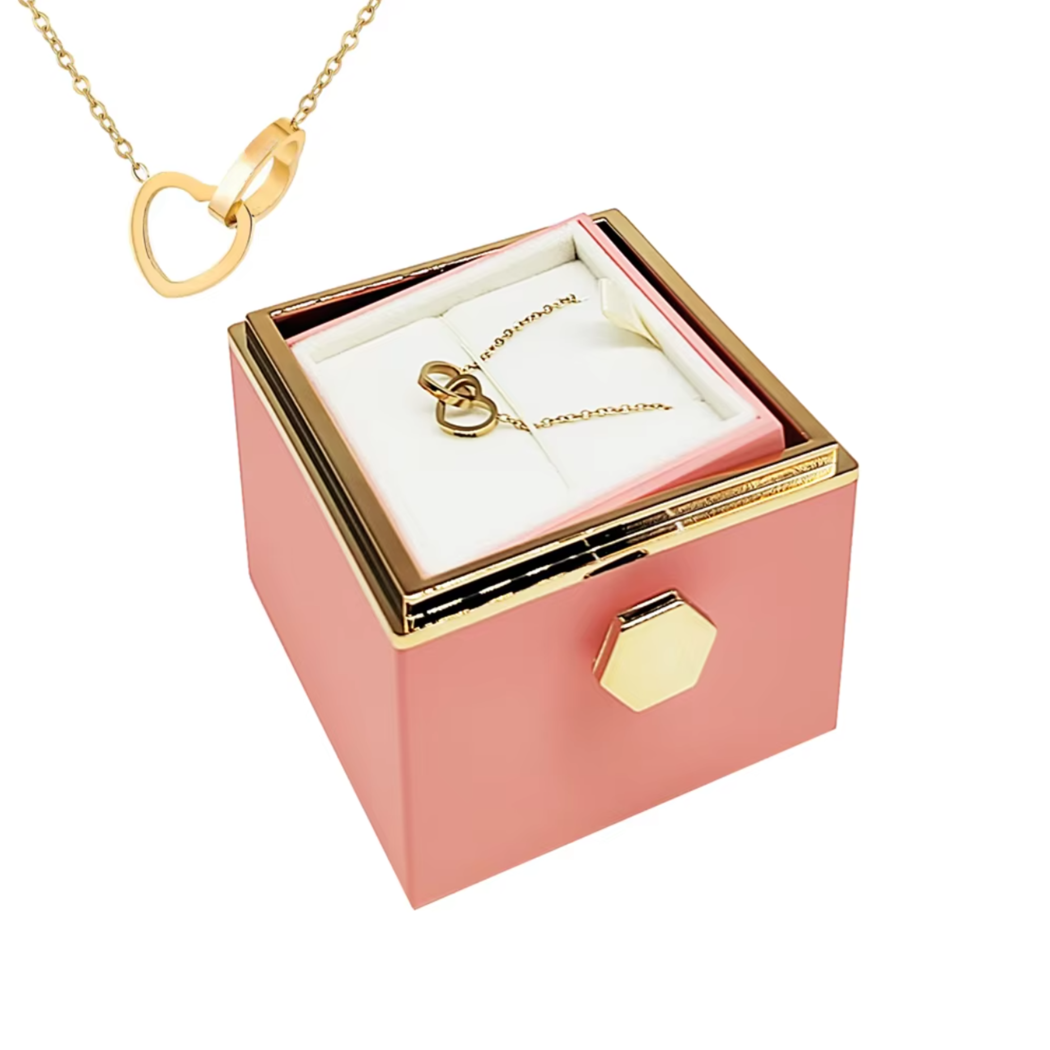 Preserved Rose Gift with Necklace