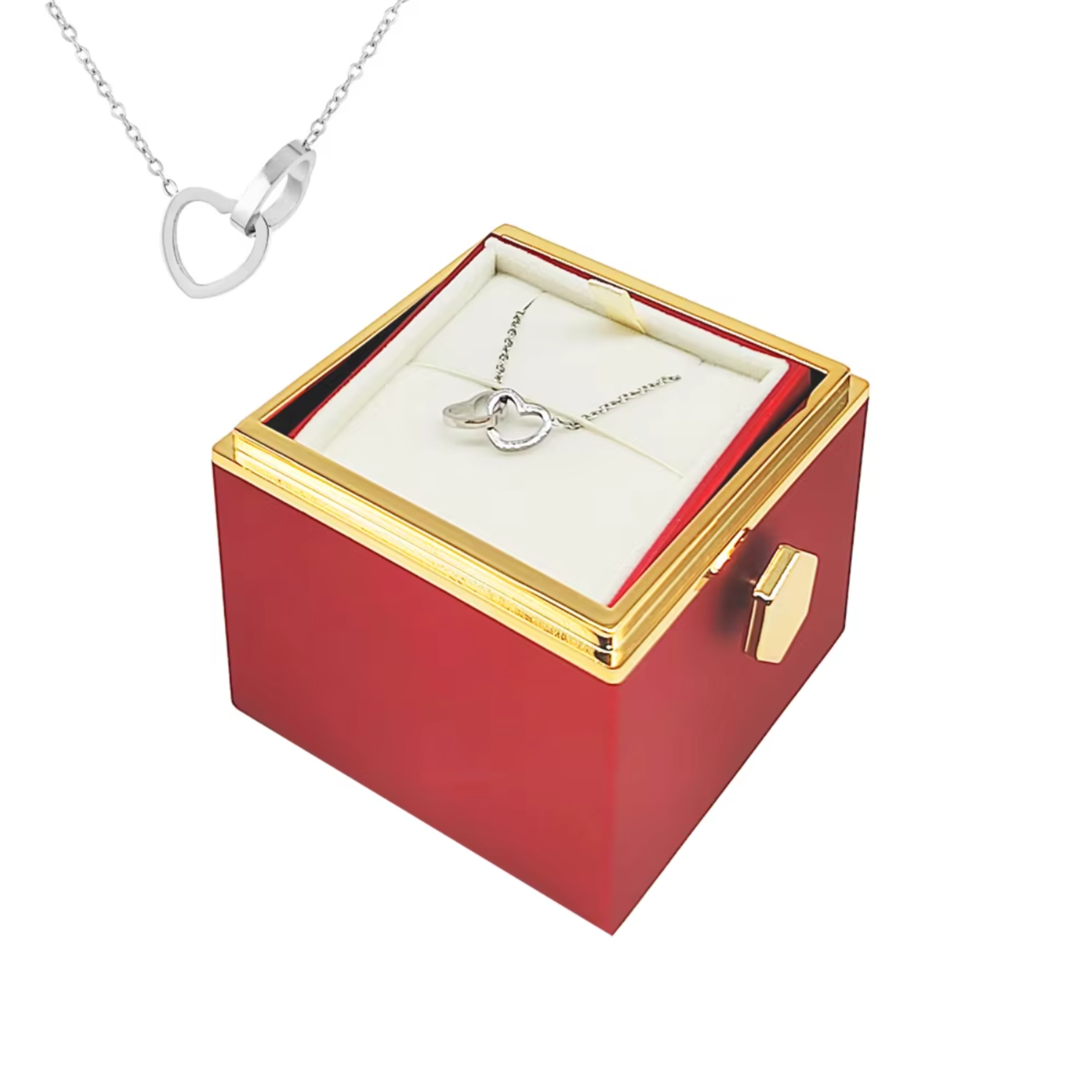 Preserved Rose Gift with Necklace