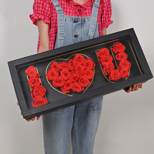 "I Love U" Rose Box